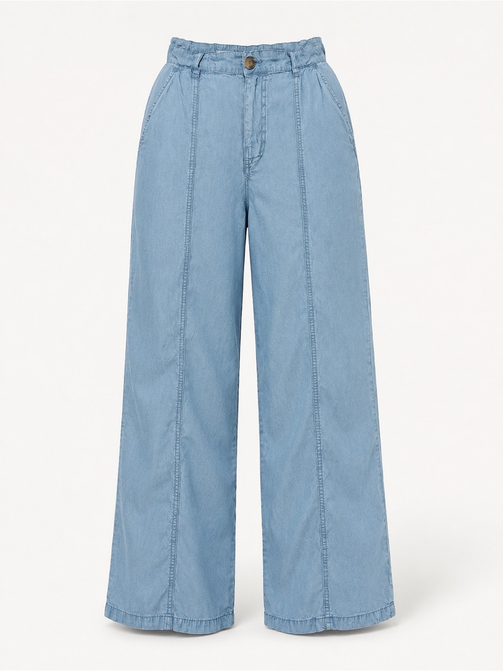 Industry Size 4 Light Wash Chambray Wide Leg Pants High Rise
